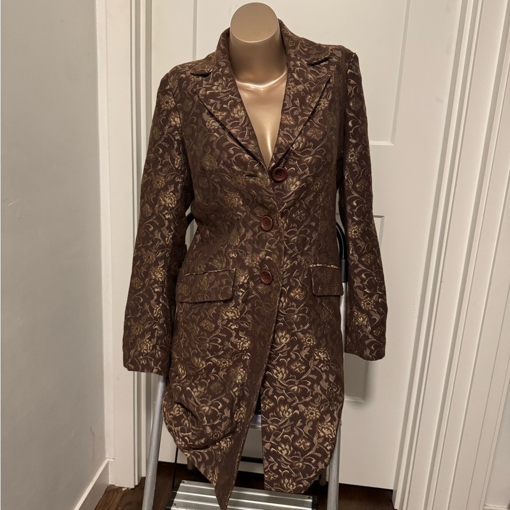 Janeville Brown and Gold Jacket